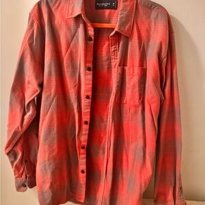 Abercrombie & Fitch Soft Flannel in Red Plaid